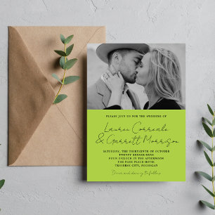 Convites Casamento de Fotografias com Primavera moderno Sim