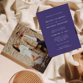 Convites Casamento de Fotografias com Púrpura Orquídea Mode