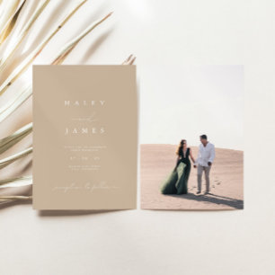 Convites Casamento de Fotografias com Script de Dusty Mínim