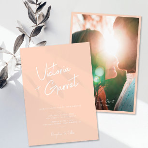 Convites Casamento de Fotografias com Script Mínimo de Peac