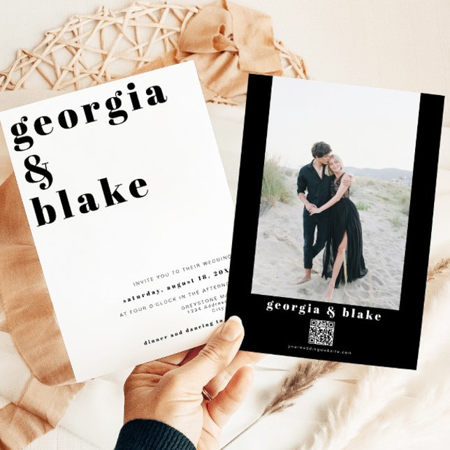 Convites Casamento de Fotografias Contemporâneas de Bold Mo (Criador carregado)