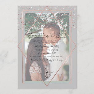 Convites Casamento de Fotografias da Fronteira Geográfica d