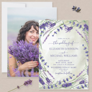 Convites Casamento De Fotografias De Cores De Água Botâni