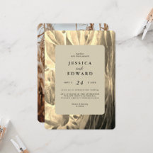 Casamento de Fotografias de Ouro e Preto Elegante