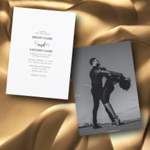 Casamento de Fotografias do Casal de Script Branco