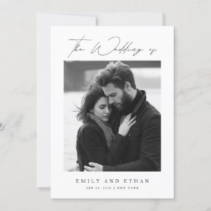 Convites Casamento de Fotografias do Código QR Preto e Bran