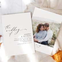 Casamento de Fotografias Elegante Moderno Simples