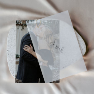 Convites Casamento de Fotografias Elegante Simples