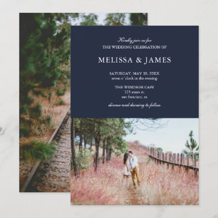 Convites Casamento de Fotografias Modernas Simples