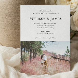 Convites Casamento de Fotografias Modernas Simples