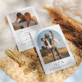 Convites Casamento de Fotografias Moderno e Romântico 2 Ele