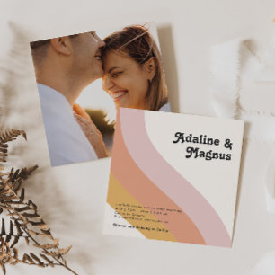 Convites Casamento de Fotografias na Praça Arco-íris dos an