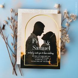 Convites Casamento de Fotografias Personalizadas do Ouro Su