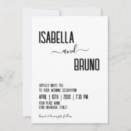 Convites Casamento de Fotografias Personalizadas, Na moda, 