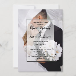 Convites Casamento de Fotografias Personalizado Elegante
