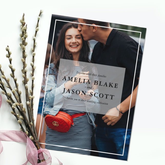 Convites Casamento de Fotografias Pessoais (Criador carregado)