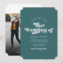 Convites Casamento de Fotografias Retroativas Modernas de C