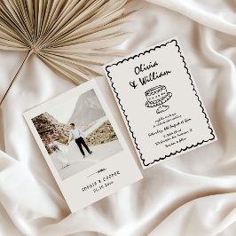 Convites Casamento de Fotografias Retroativas Únicas Desenh