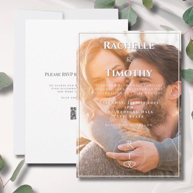 Convites Casamento de Fotografias Simples de Mongoram (Criador carregado)