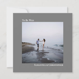 Convites Casamento de Fotografias Simples e Minimalista da 