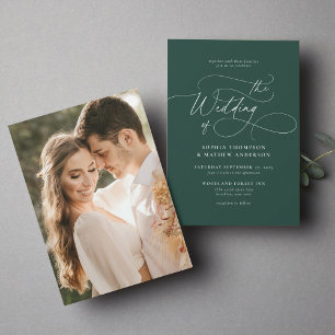 Convites Casamento de Fotografias Verdadeiras com Script Mi