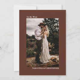 Convites Casamento de Fotografias Verticais Minimalista de 