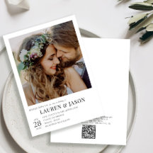 Casamento de Fotos Branca e Preta do Código QR Mod