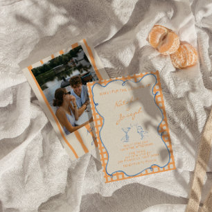 Convites Casamento de Fotos Coloridas Brancas Pintadas à Mã