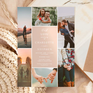 Convites Casamento de fotos com iniciais de rosca poeirenta