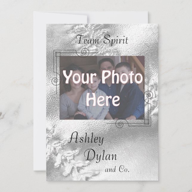 Convites Casamento De Fotos Da Família De Softball Sports C (Frente)