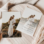 Convites Casamento de Fotos Elegante Moderno<br><div class="desc">Convite para Casamento de Fotos Elegante Moderno</div>