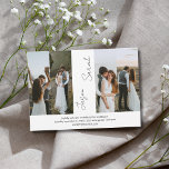 Convites Casamento de Fotos Elegante Moderno Elegante 4<br><div class="desc">Especial para você!</div>