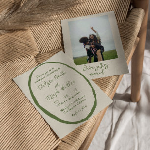 Convites Casamento de Fotos Escritas Desenhado à Mão