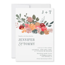 Casamento de fotos florais verde rusticado