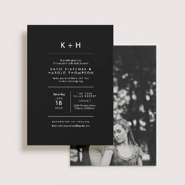 Convites Casamento de Fotos Minimalista
