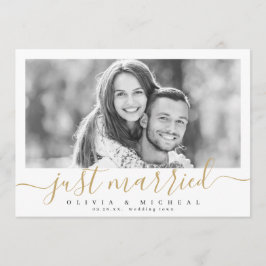 Convites casamento de fotos moderna com o roteiro elegante 