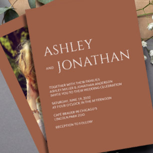 Convites Casamento de Fotos Moderno e Minimalista