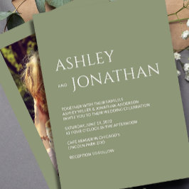 Convites Casamento de Fotos Moderno e Minimalista