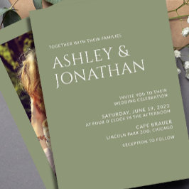 Convites Casamento de Fotos Moderno e Minimalista