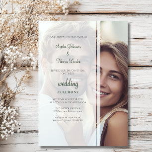 Convites Casamento de fotos personalizado substituível