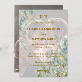 Convites Casamento de fotos rústicas e neutras e elegantes