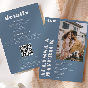 Convites Casamento de fotos simples e poeirento, branco e p