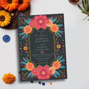 Convites Casamento de Frame de Flores de Rancho Elegante Me