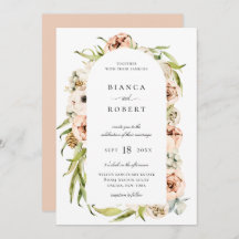 Casamento de Frame Floral da Floresta Botânica
