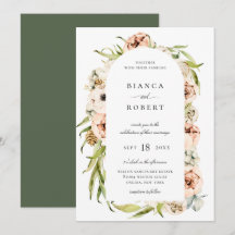 Casamento de Frame Floral da Floresta Botânica Con