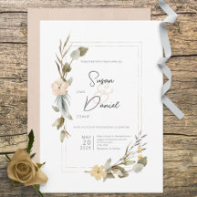 Casamento de Frame Floral de Boho Seco