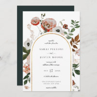 Casamento de Frame Floral do Autumn Botanical