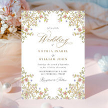 Casamento de Frame Floral, Ornamentado Vitoriano G