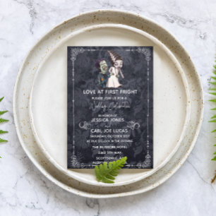 Convites Casamento de Frankenstein Bride Halloween