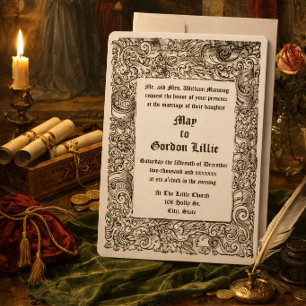 Convites Casamento de Fronteira de Bloco de Madeira Renasce
